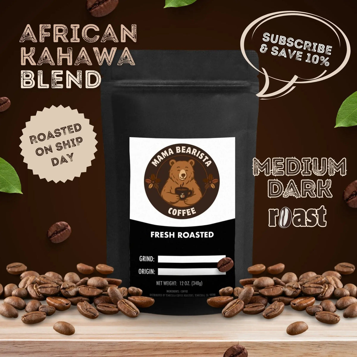 African Kahawa Blend Mama Bearista Coffee