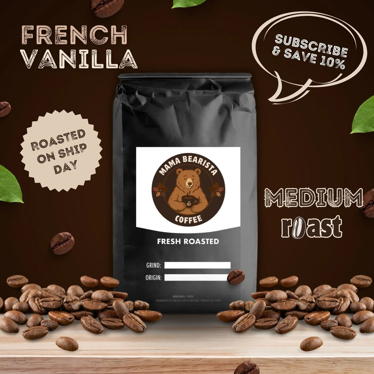 French Vanilla Mama Bearista Coffee